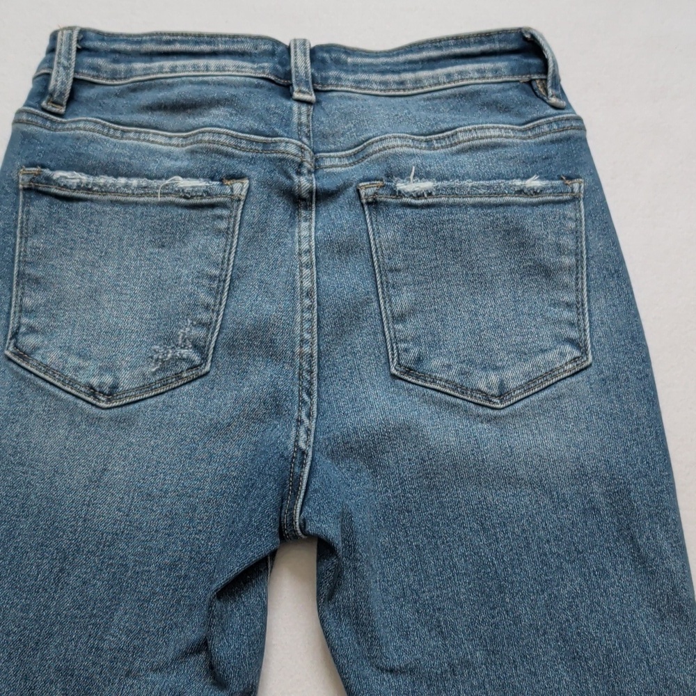 Vervet Blue Distressed High-rise Skinny Jeans - Picture 5 of 7